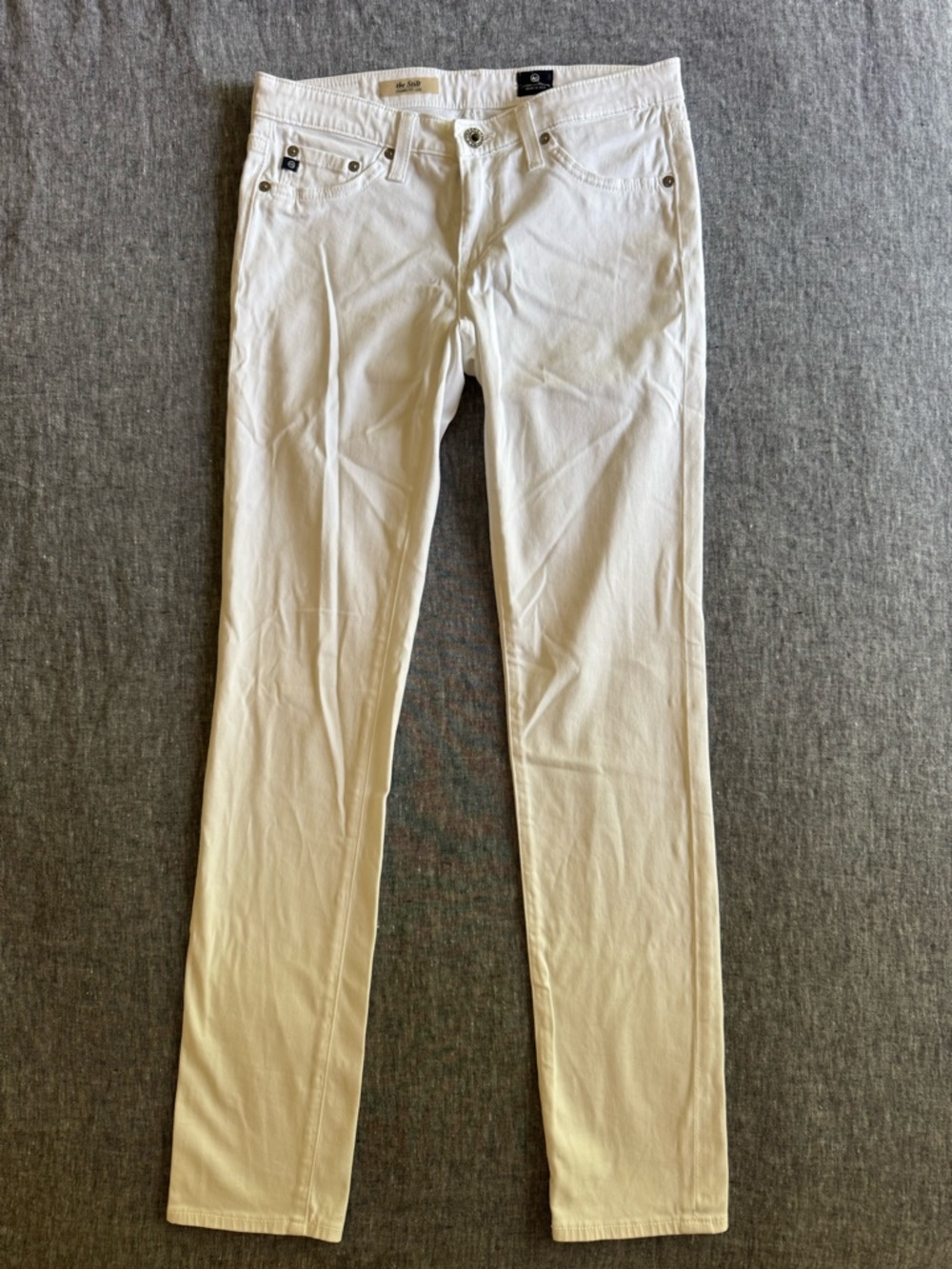 Ag Adriano Goldschmied Cream-White Skinny Jeans for Women